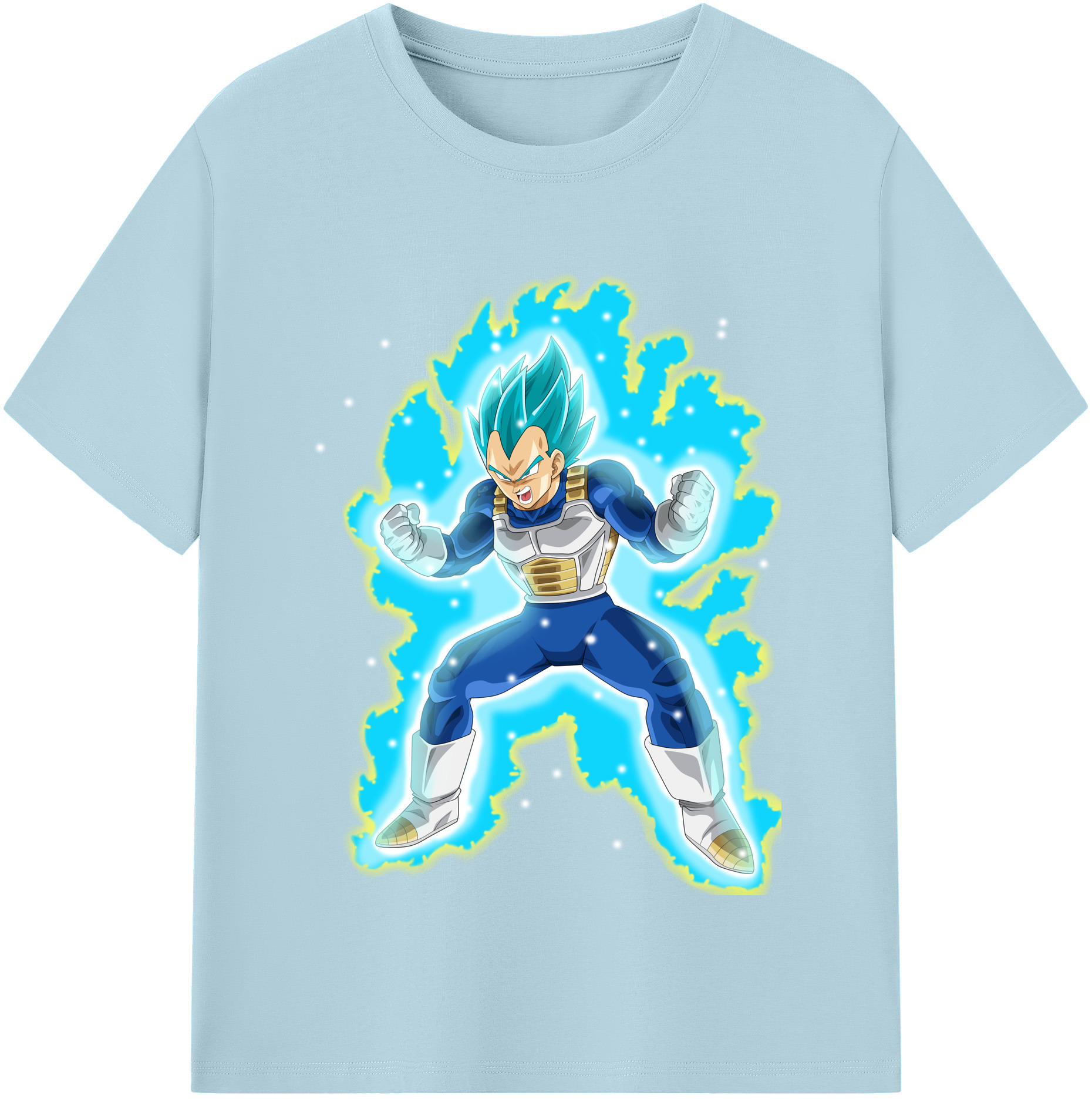 （画像用） ドラゴンボール ベジータ四世（Bejīta Yonsei）DRAGON BALL Vegeta IV 綿100％半袖Tシャツ（フロントプリント）